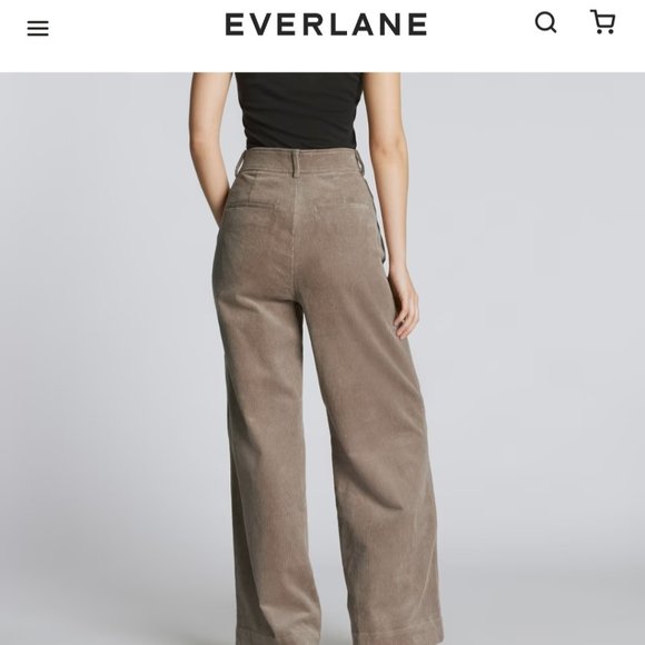 Everlane Way High Drape Corduroy sz4 - Picture 2 of 6